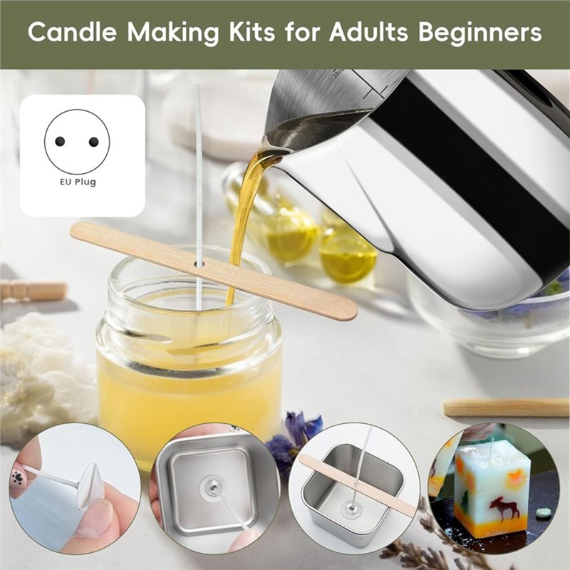 Candle Making For Beginners - A96K-Kaarsenmaakset met verwarmingsplaat, kaarsenmaakset voor beginners,
