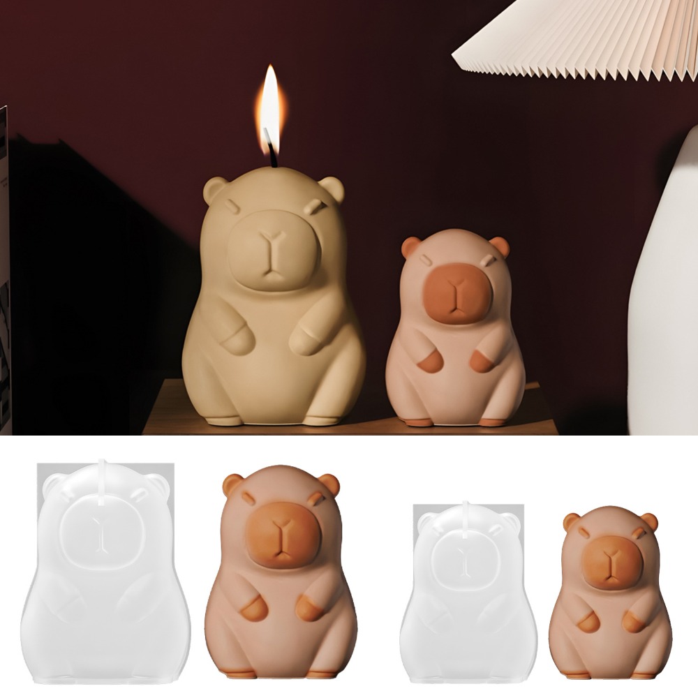 Candle Making Tips - Staande Capibara geurkaars siliconen mal 3D