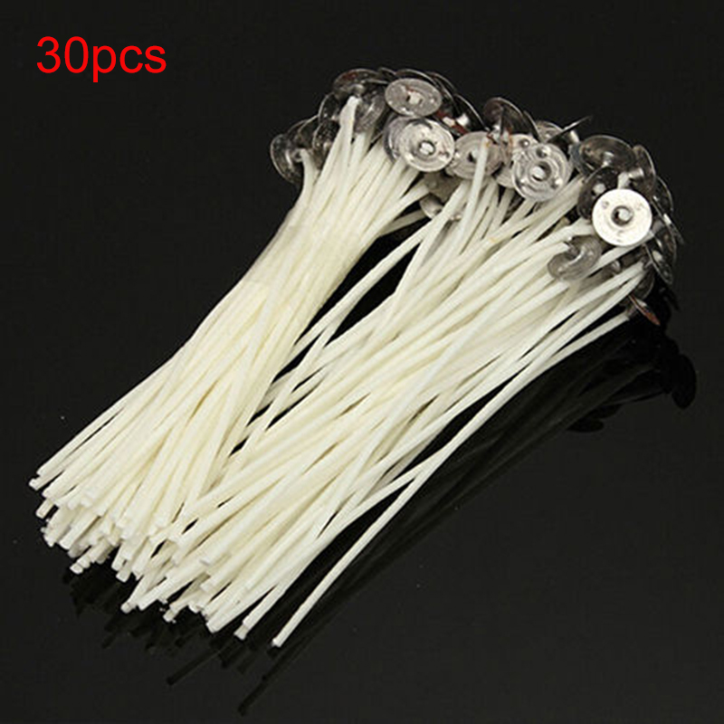 Candle Making Tips - 30pcs Kaars Wieken Katoenen Kern Rookloze