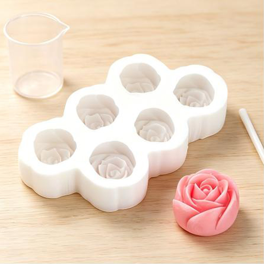 6-delige set roosvormige silic - Candle Making For Beginners recensie en prijs