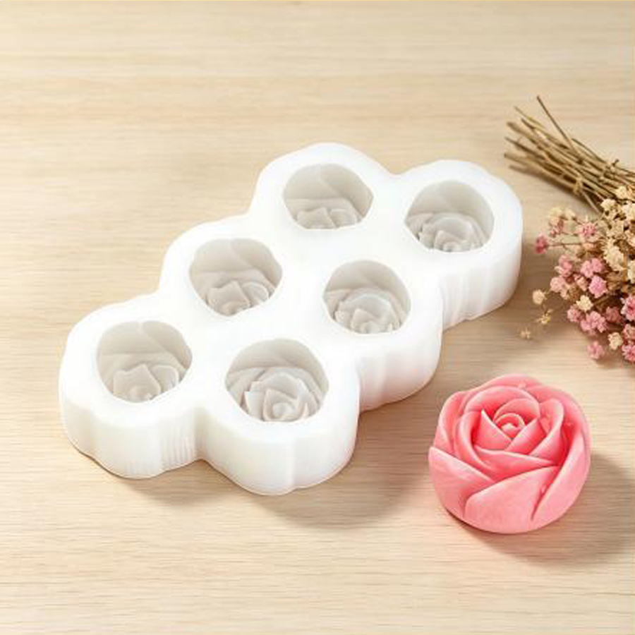 6-delige set roosvormige silic - Candle Making For Beginners recensie en prijs