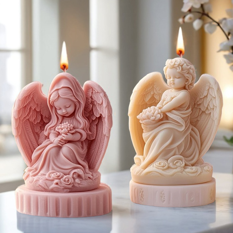 3D schattig paar engel kaars s - Candle Making Thermometer recensie en prijs
