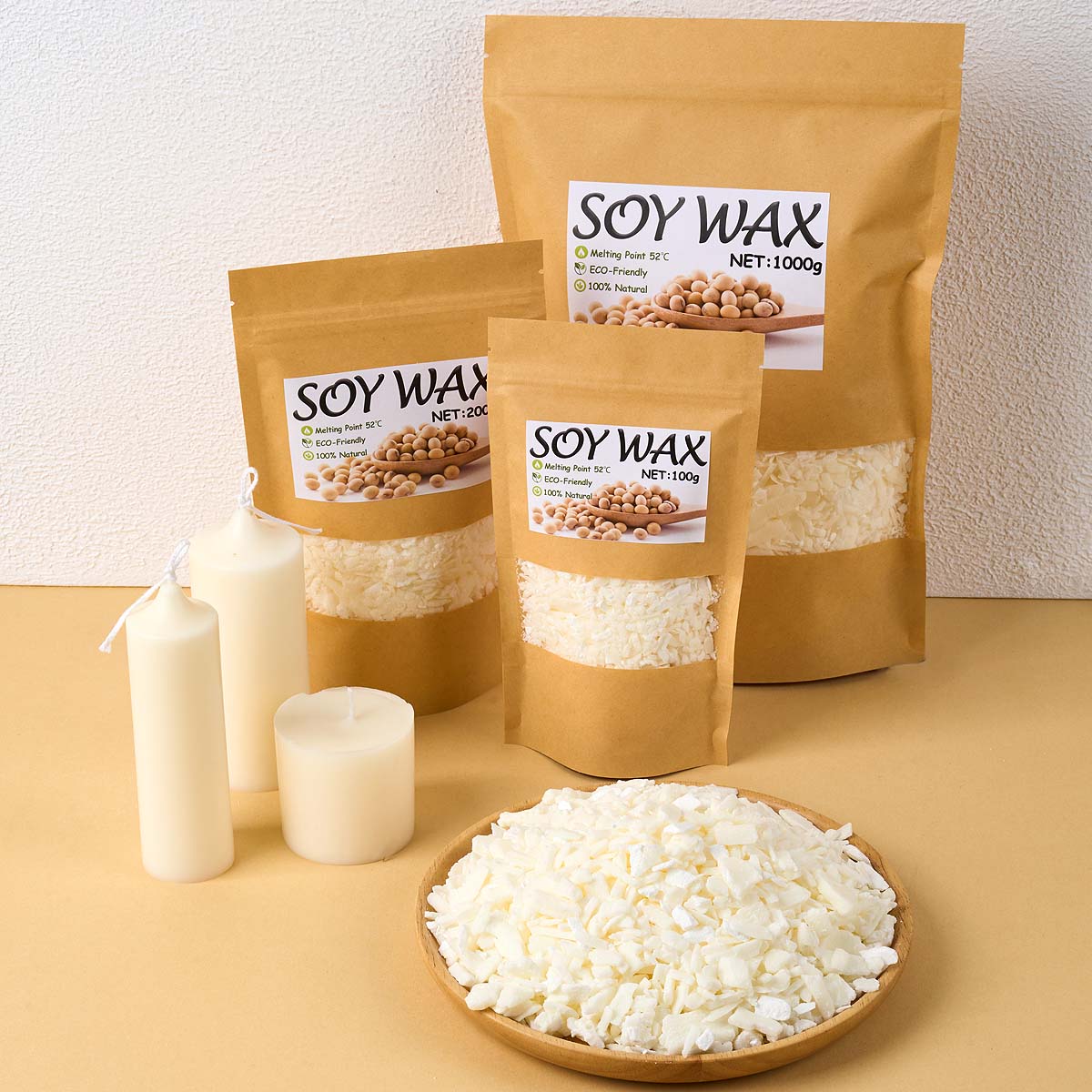 1 pond zuiver witte sojawas vo - Candle Making Tips recensie en prijs