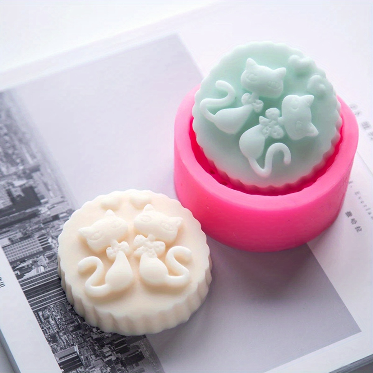 1-delige siliconen kattenvormi - Candle Making Tips recensie en prijs