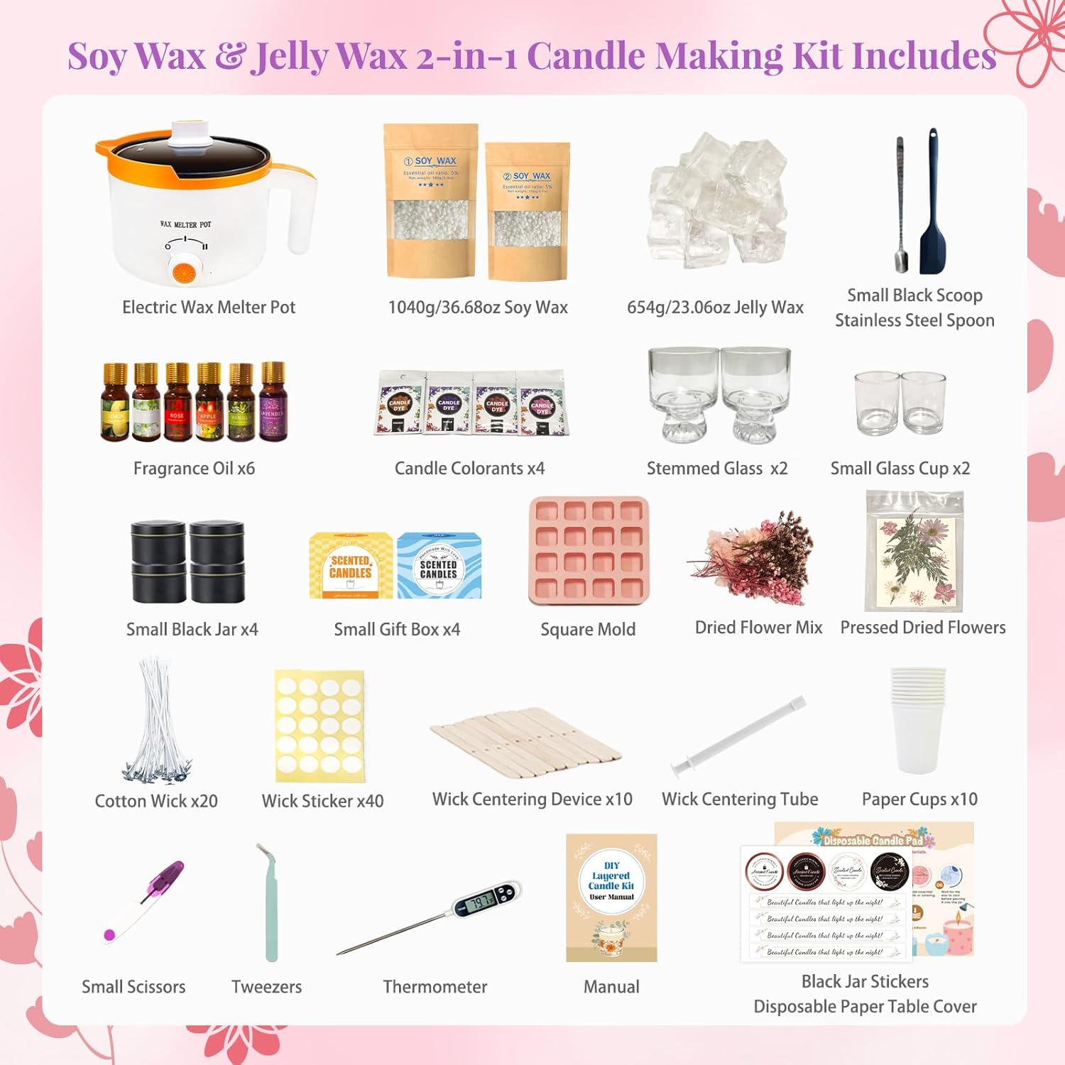 2-in-1 Soja & Jelly Wax DIY Ka - Candle Making For Beginners recensie en prijs