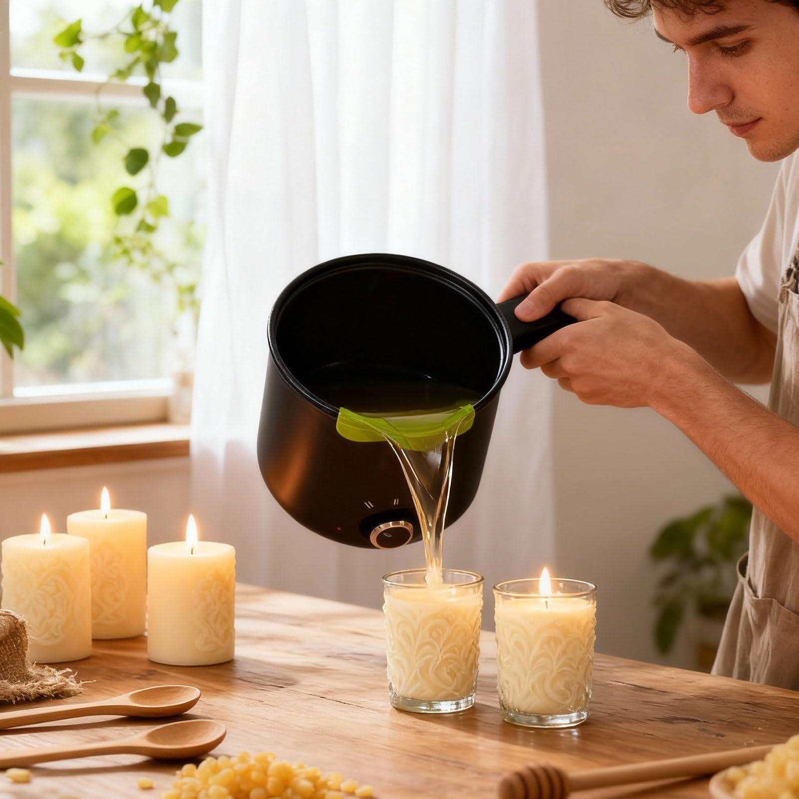 Kaarswas smeltpot 1,5L grote r - Candle Making Experience recensie en prijs