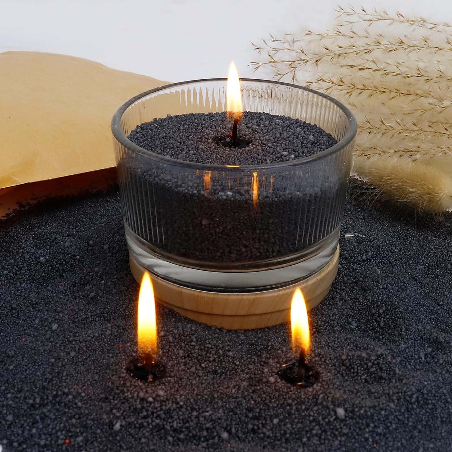 Zwarte kaarszand met lont, 200 - Candle Making Tips recensie en prijs